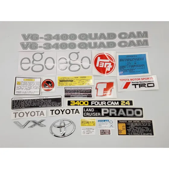 Toyota Land Cruiser Prado Vx Calcomanías Gris Claro