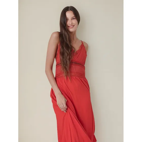 Vestido Biarritz Largo De Fibrana Con Escote Arizona Guk143
