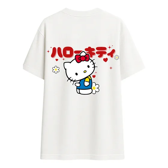Camiseta Estampada Hello Kitty And Friends Kuromi Algodão