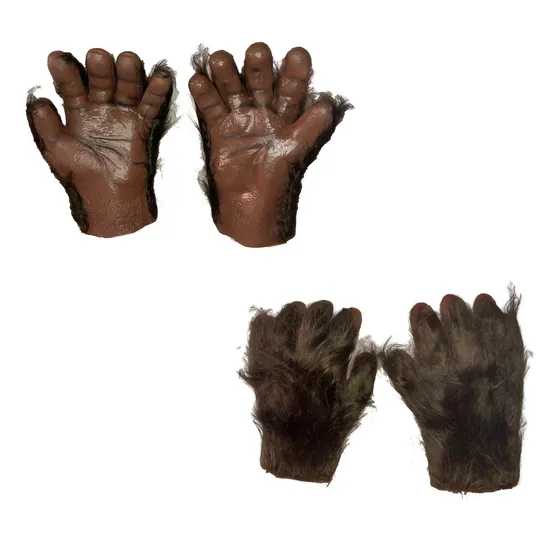Guantes Manos Chango Mono Chimpancé Gorila Deluxe Disfraz Halloween Terror