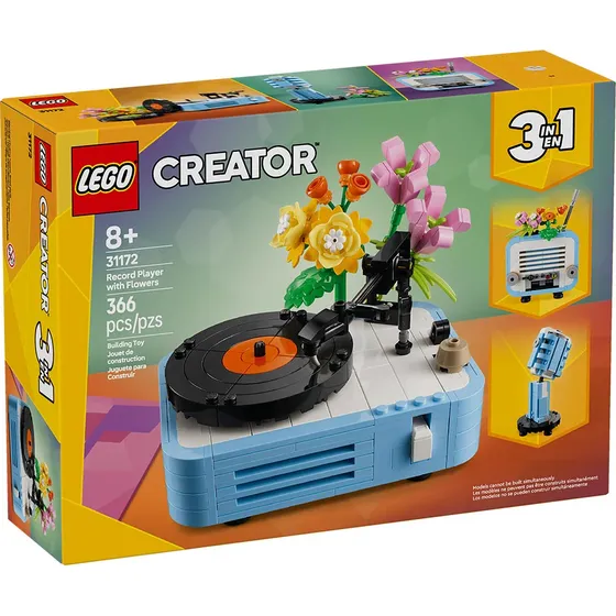 Lego Tocadiscos Con Flores (31172)