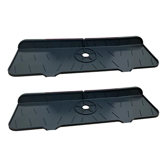 2 Alfombrilla Silicona Para Grifo Protector Salpicadura Goma