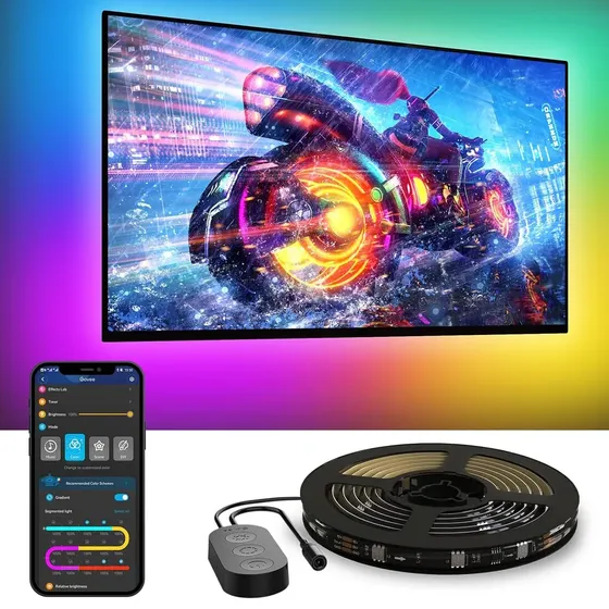 Fita Led Govee Rgbic 12.5ft Tv 5565 Alexa Rgbic (multicolor)