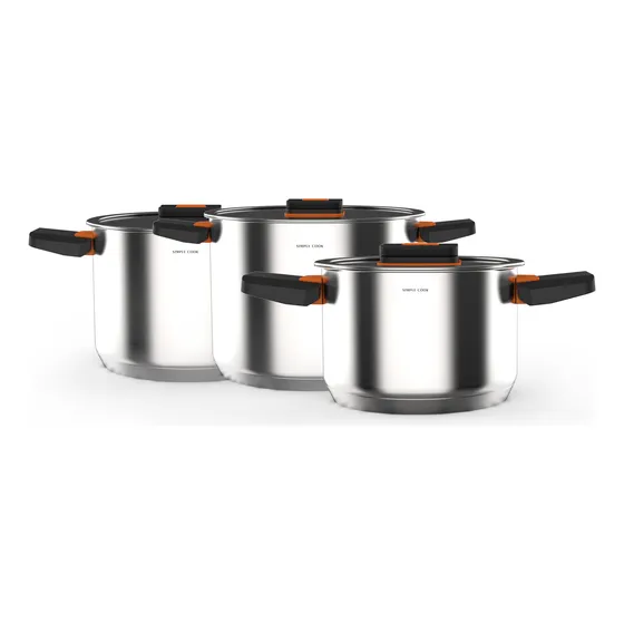 Bateria Simple Cook Lyon 6 Pzs