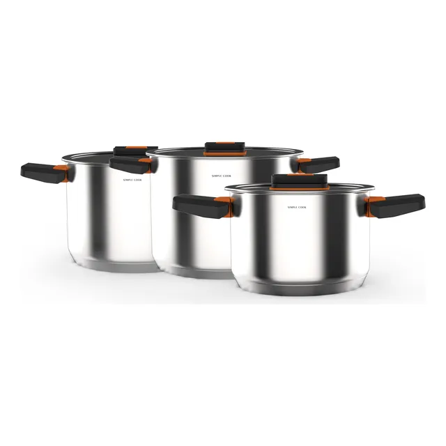 Bateria Simple Cook Lyon 6 Pzs