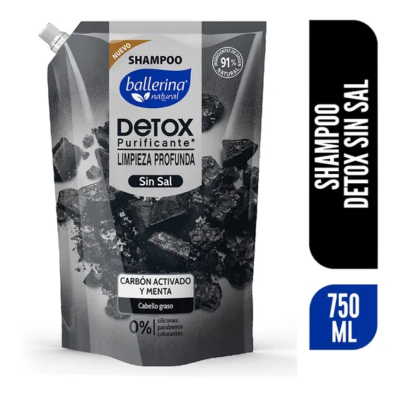 Ballerina Shampoo Carbón Doypack 750 Ml