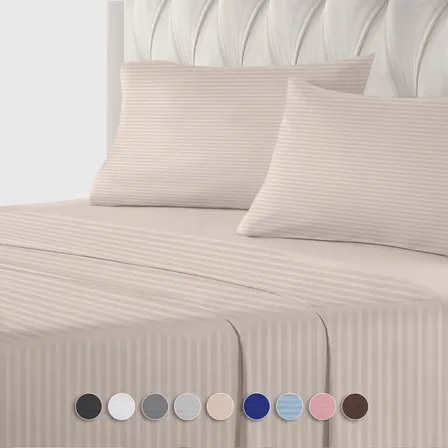 Juego De Sabanas Matrimonial Egipcian Premium 2,800 Hilos