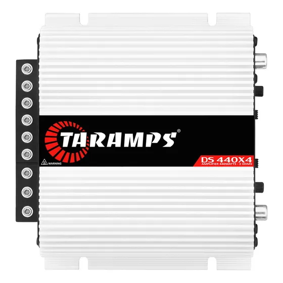 Modulo Taramps Ds 440x4 2 Ohms Amplificador 440w Digital Potencia 440 Rms 4 Canais Estereo ou 2 Canais Bridge 220w 4 Ohms