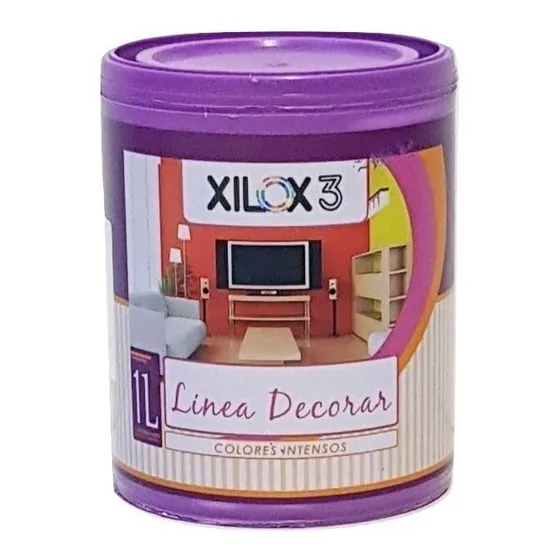 Latex  Xilox 3 Linea Decorar Acrilico Lavable - 1 Litro