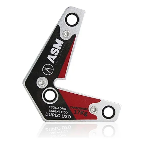 Esquadro Magnético Duplo Uso 17 Kg