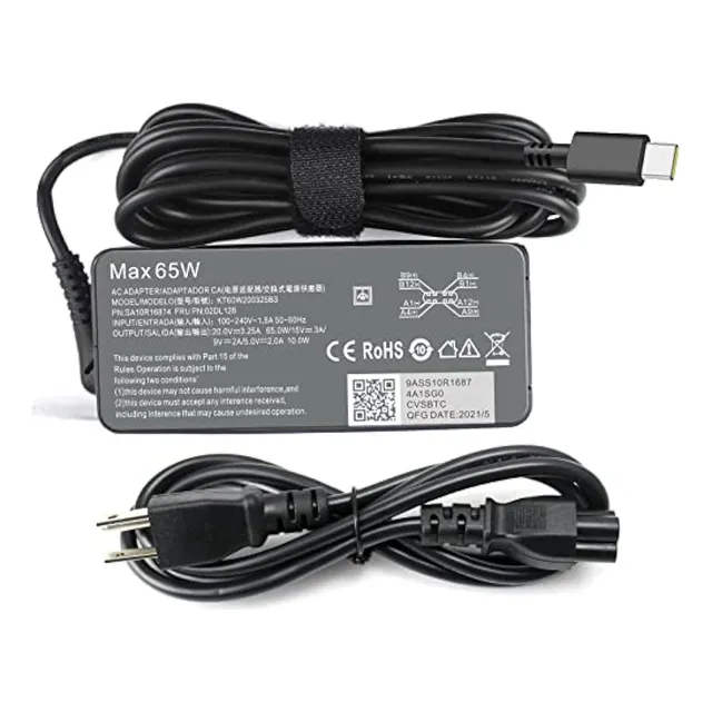 Cargador Usb-c Tipo C De 65 W Para Lenovo
