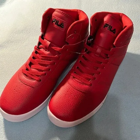 Botines  Filas Color Rojo Original.