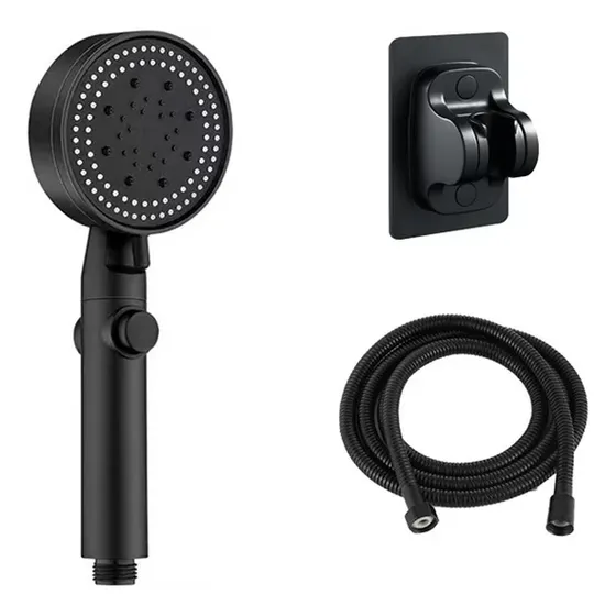 Ducha Telefono De Masaje De Agua Con Soporte Negra
