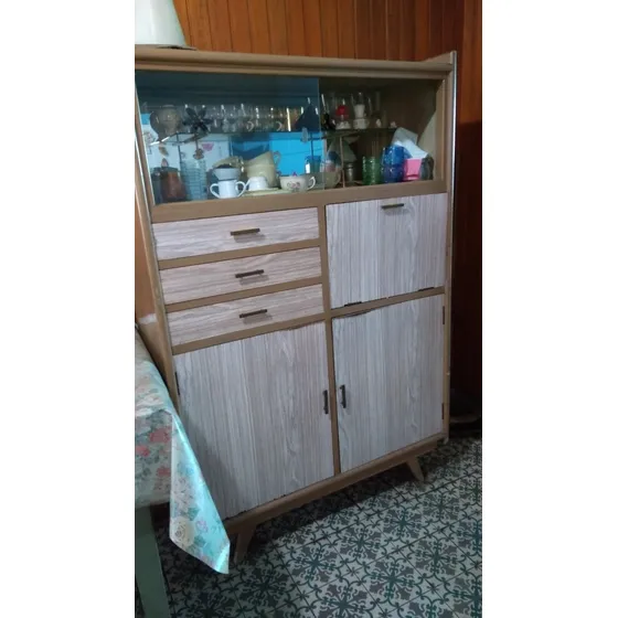Aparador Vajillero Antiguo Escandinavo Americano  (no Envío)