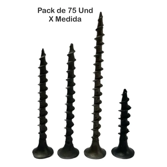 Tornillos Drywall 6x1-1/2 6x1-5/8 6x2 8x1 Mdf 