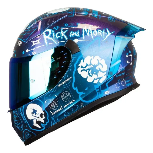 Casco Integral Shaft 526 Rickvival Camale Az Visor Ir Az Cl