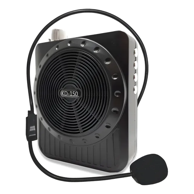 Megafone Amplificador Voz Microfone Professor Radio Fm Usb