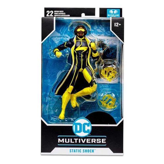 Boneco de ação Mcfarlane Toys DC Multiverse Static Shock