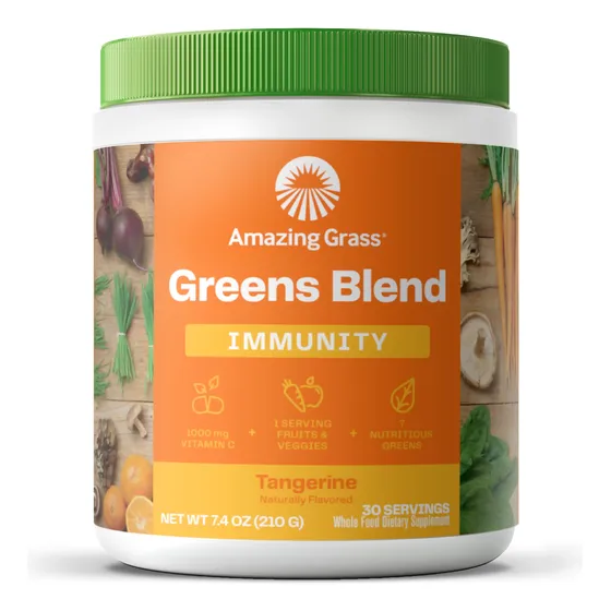Super Greens Powder Amazing Grass Immunity, 30 Porciones
