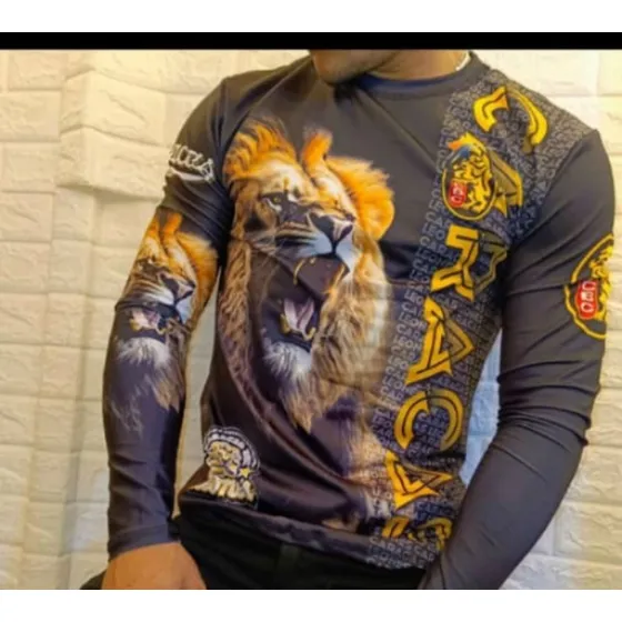 Franela Manga Larga Leones Del Caracas Para Caballeros...