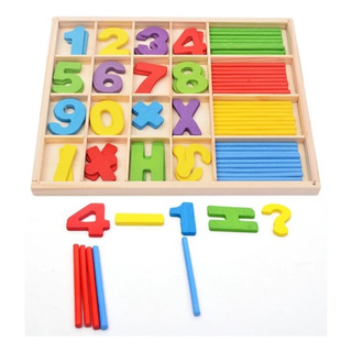 Aprendiendo Matemáticas Juego Didáctico De Madera Para Niños Aprendiendo Matemáticas Juego Didáctico De Madera Para Niños
