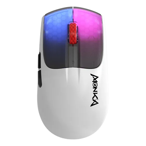 Mouse Marvo Gaming Inalambrico Blanco Vero G966w