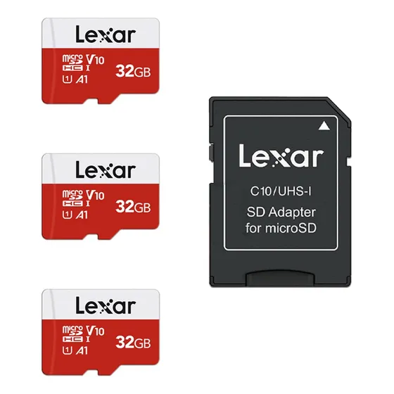 Lexar Tarjeta Micro Sd De 32 Gb, 3 Unidades, Tarjeta De Mem