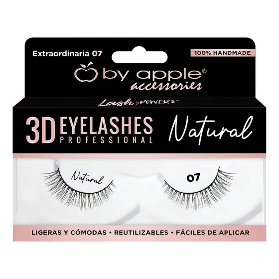 Pestañas Efecto Natatural Postizas Profesionales By Apple Color 7 Espesor 1 Mm Largo 1 Mm Tipo De Curvatura A
