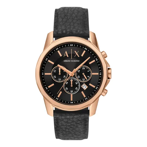 Watch Armani Exchange Ax2767 Blue Leather 42mm | MercadoLivre