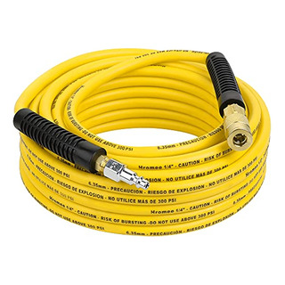 Manguera Compresor Aire 1/4puLG X 50 Pies Hromee Con Manguera Compresor Aire 1/4puLG X 50 Pies Hromee Con