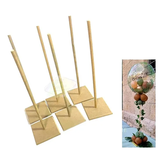 15 Centros De Madera Con Base Decoracion Fiesta Portaglobos