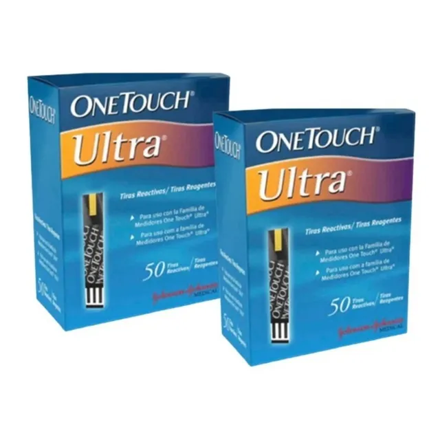 Tiras Reactivas Glucometro One Touch Ultra/ Ultra Mini X 100