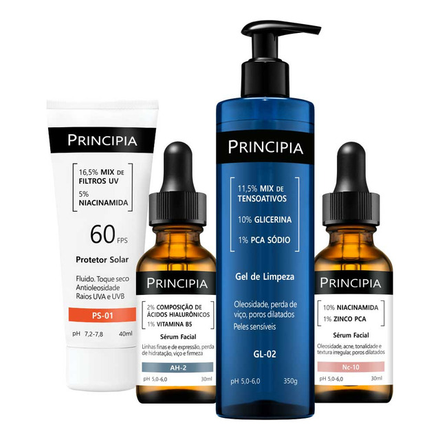 Kit Primeira Rotina Avançada C/ Gl-02 + Nc-10 + Ah-2 + Ps-01 Kit Primeira Rotina Avançada C/ Gl-02 + Nc-10 + Ah-2 + Ps-01