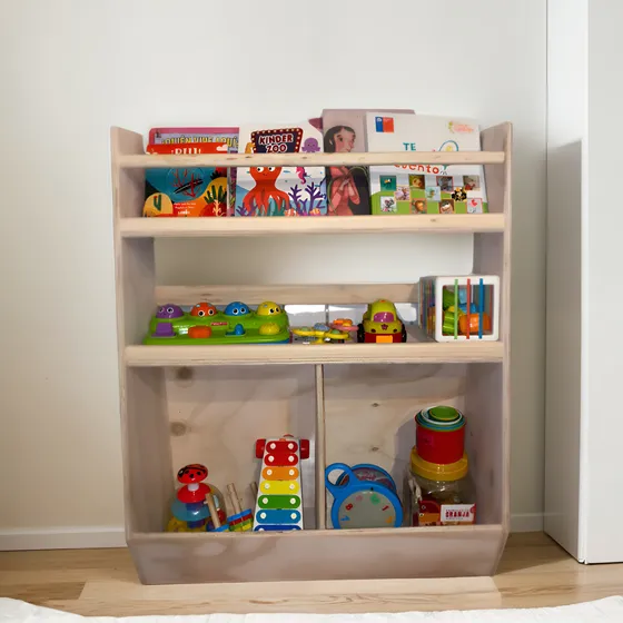 Librero Y Organizador De Juguetes Montessori