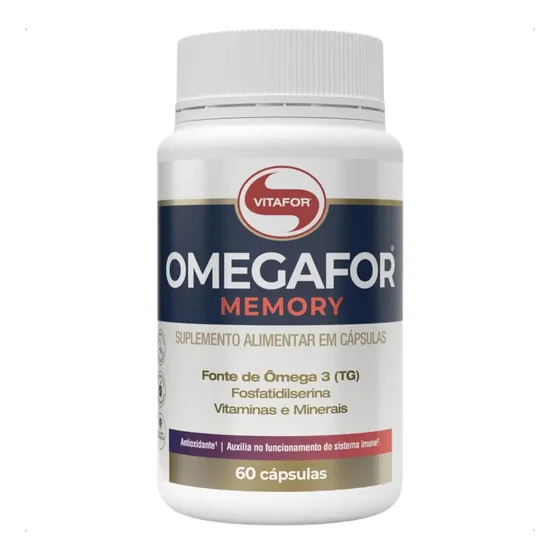 Vitafor Ômega 3 | Omegafor Memory Pote 60 Caps Omega For