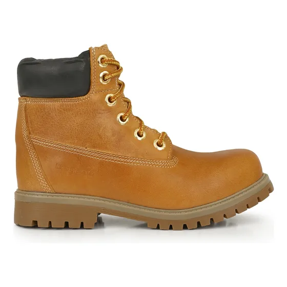 Borcego Mujer Cuero Bota Zapato Tela Briganti Botineta Goma