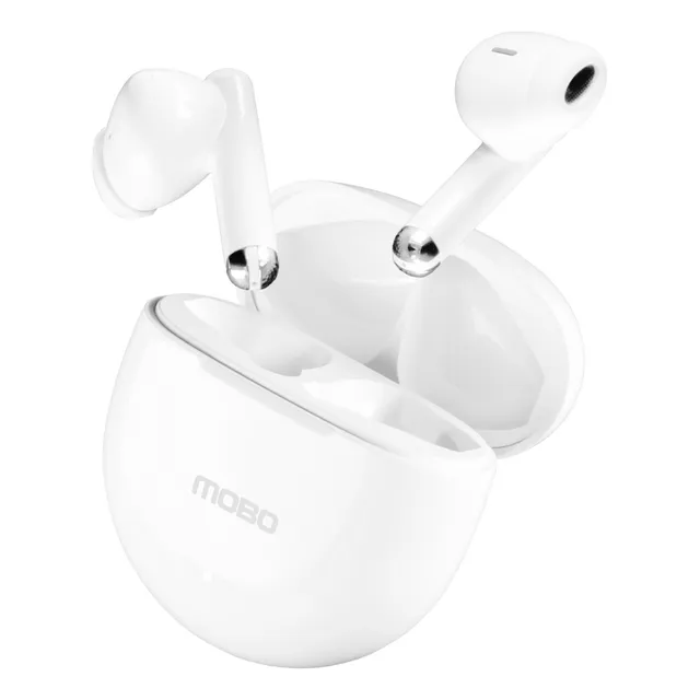 Audífonos Tws Mobo Bliss Blanco - Comodidad Y Sonido