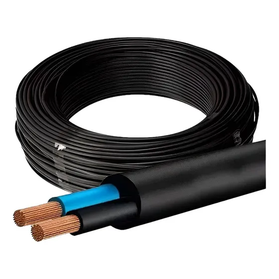 Cabo Pp 2x4mm Rolo Fio Pp 4mm Para Extensão 30 Metros