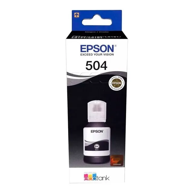 Botella Tinta Epson 504 T504120 Negro 127ml