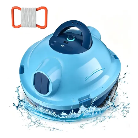 Aspirador De Pó Robô Sem Fio Para Piscina Automático Inse Azul-aço 127/220v