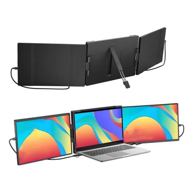 Monitor Portátil Doble 14.1 Fullhd Pantalla Auxiliar Laptop Notebook