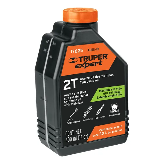 Aceite Sintético Para Motor De 2 Tiempos 400ml, Truper 17625