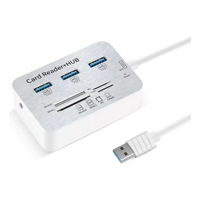Hub Usb 3.0 + Lector Memoria Sd Micro Sd M2 T-flash