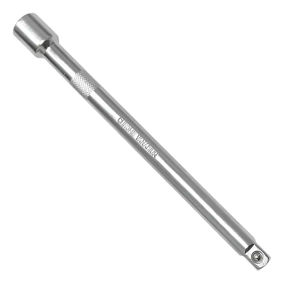 Extensión Chicharra 1/4 Adaptador Extensor 10cm Barra Dado Color Plateado