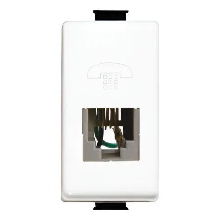 Modulo Toma Rj11 Telefonico Blanco Matix Bticino
