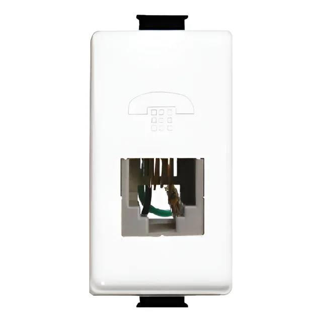 Modulo Toma Rj11 Telefonico Blanco Matix Bticino