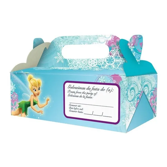4 Caixa Lembrancinha Doces Festas Fada Sininho Tinker Bell