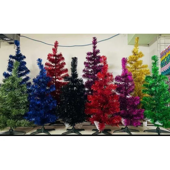 Arbolito Pino De Navidad 90cm De Colores Varios