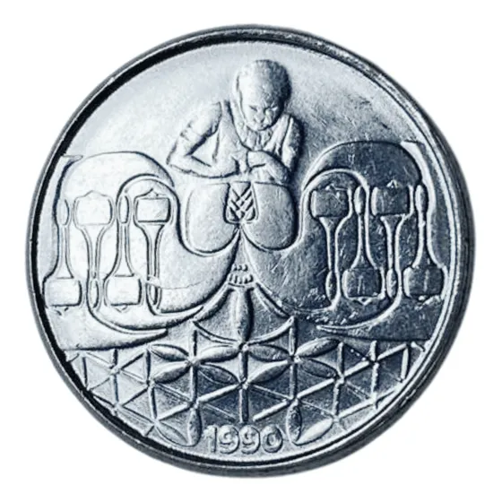 Moeda Antiga Do Brasil - 50 Centavos De 1990 - Rendeira
