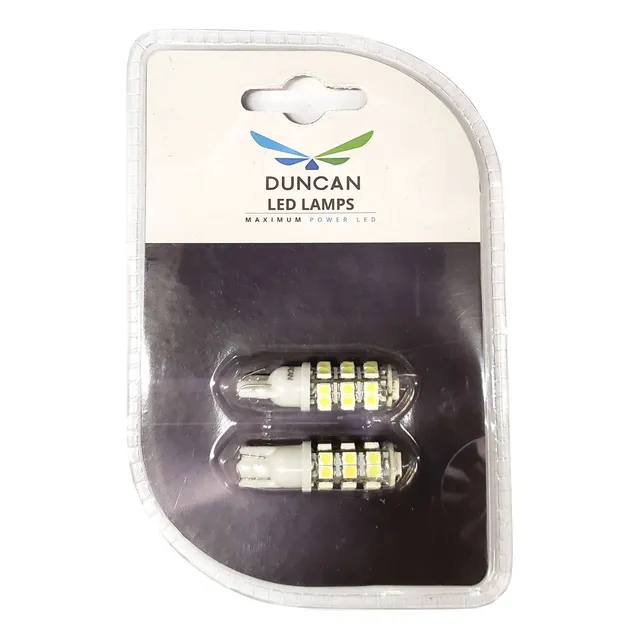 Lamparas De Posicion T10 27 Led Blanco Blister X2